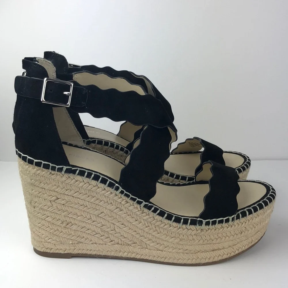 NEW Marc Fisher Calita Espadrille Wedges 11